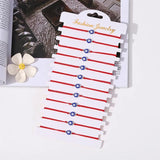 12 Pcs Evil Eye String Bracelets Red Rope Cord Thread Protection Lucky Amulet