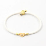 Heart Letter Bracelet Colorful Adjustable Initial Rope Charm Bracelet
