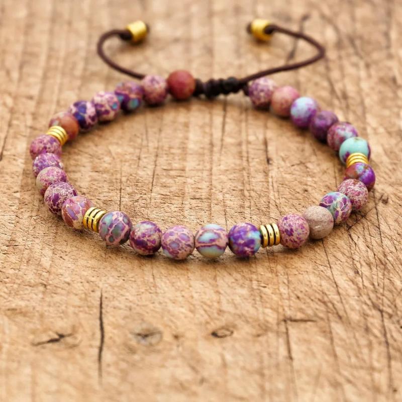 Natural Stone Chakra Bracelet Hematite Health Wrap Bracelet