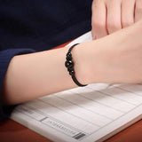 Chinese Style Lucky Agate Bracelets with Red String