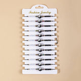 12pcs Multi-style Bracelet Set Eye Heart Turtle Braid