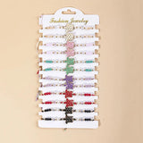 12pcs Multi-style Bracelet Set Eye Heart Turtle Braid