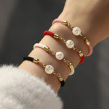Colorful Initial Letter Bracelet Women Adjustable Rope Bracelet