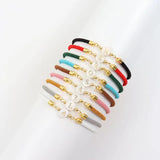 Colorful Initial Letter Bracelet Women Adjustable Rope Bracelet