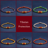 Multicolor Tibetan Braided String Bracelet, Lucky Protection Rope