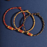 Multicolor Tibetan Braided String Bracelet, Lucky Protection Rope