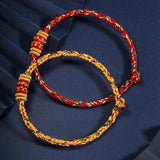 Multicolor Tibetan Braided String Bracelet, Lucky Protection Rope