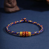Multicolor Tibetan Braided String Bracelet, Lucky Protection Rope