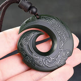 Natural Jade Pendant Necklace Hetian Jade Jewelry For Men Gift