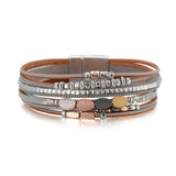 Boho Style Multi-layer Leather Bracelet for Women