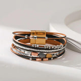 Boho Style Multi-layer Leather Bracelet for Women