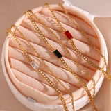 18K Plated Zircon Water-Wave Chain Bracelet