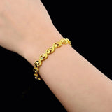 24K Real Flower Plated Bracelet Wedding Jewelry Gift