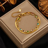 316L Stainless Steel Bangle Bracelet for Women Girls
