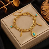 316L Stainless Steel Bangle Bracelet for Women Girls