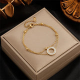 316L Stainless Steel Bangle Bracelet for Women Girls