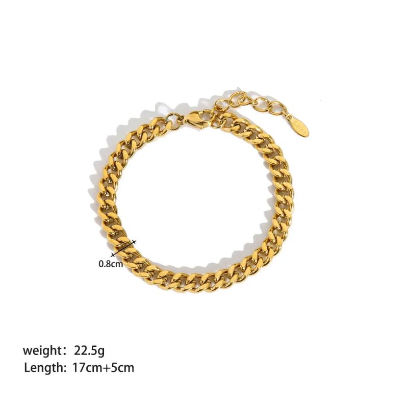 Snake Chain Bracelet for Women Stainless Steel