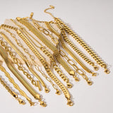 Snake Chain Bracelet for Women Stainless Steel