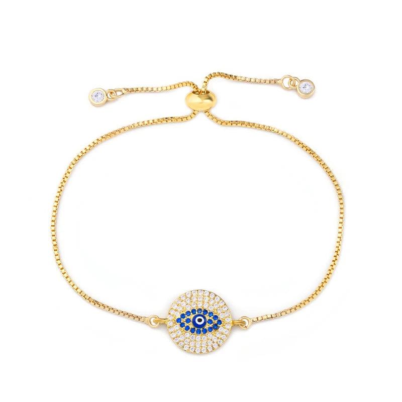 Evil Eye Bracelet for Woman Cubic Zirconia Bracelet Plated Jewelry