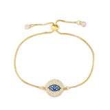 Evil Eye Bracelet for Woman Cubic Zirconia Bracelet Plated Jewelry