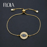 Evil Eye Bracelet for Woman Cubic Zirconia Bracelet Plated Jewelry