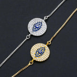 Evil Eye Bracelet for Woman Cubic Zirconia Bracelet Plated Jewelry