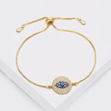 Evil Eye Bracelet for Woman Cubic Zirconia Bracelet Plated Jewelry