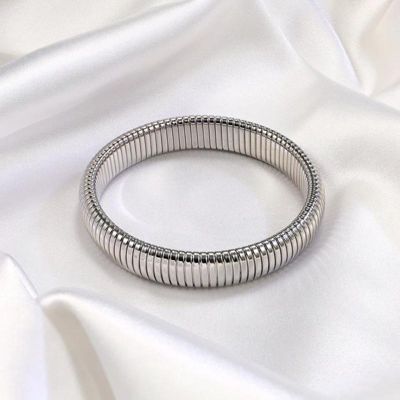 316L Stainless Steel Elastic Bracelet Punk Jewelry Gift
