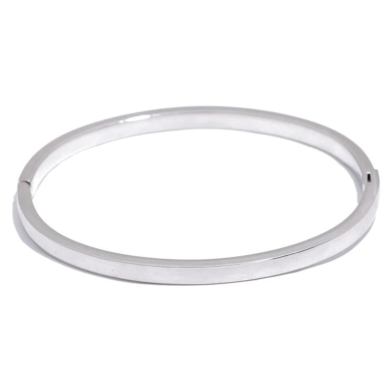 60mm Waterproof Stainless Steel Bangle Minimalist Bracelet Women