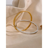60mm Waterproof Stainless Steel Bangle Minimalist Bracelet Women