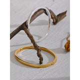 60mm Waterproof Stainless Steel Bangle Minimalist Bracelet Women