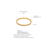 60mm Waterproof Stainless Steel Bangle Minimalist Bracelet Women