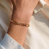 Copper Plated 18K Retro Bracelet Europe & US Senior Jewelry