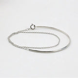 Slim Curved Multi-layer Chain Bracelets For Women