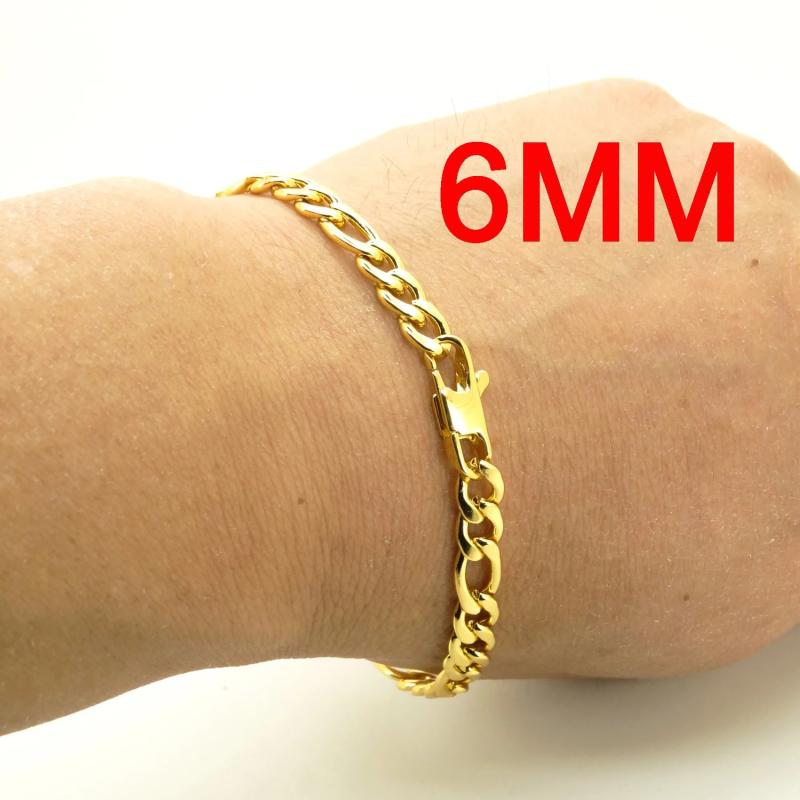 18K Stainless Steel Bracelet 8 Inch Chain