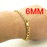 18K Stainless Steel Bracelet 8 Inch Chain