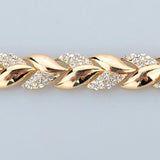Leaf Bracelets&Bangles For Women Alloy Bracelets Crystal Jewelry