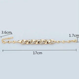 Leaf Bracelets&Bangles For Women Alloy Bracelets Crystal Jewelry