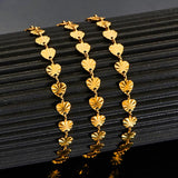 Sliver Heart Sun Flower Stainless Steel Bracelet Chain