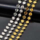 Sliver Heart Sun Flower Stainless Steel Bracelet Chain