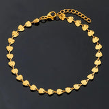 Sliver Heart Sun Flower Stainless Steel Bracelet Chain