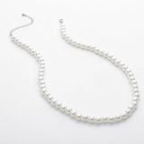 Men's Imitation-Pearl Beaded Choker Necklace