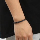 6MM Rope Chain Bracelet 18k Plated Stainless Steel Punk Rock Jewelry