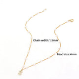 A-Z Initial Letter Pendant Pearl Necklace Women Jewelry Gift