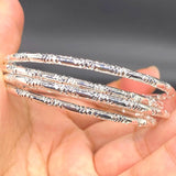 3mm Dubai woman bracelet and bangles Ball Africa Sliver Bangles Indian Bangles
