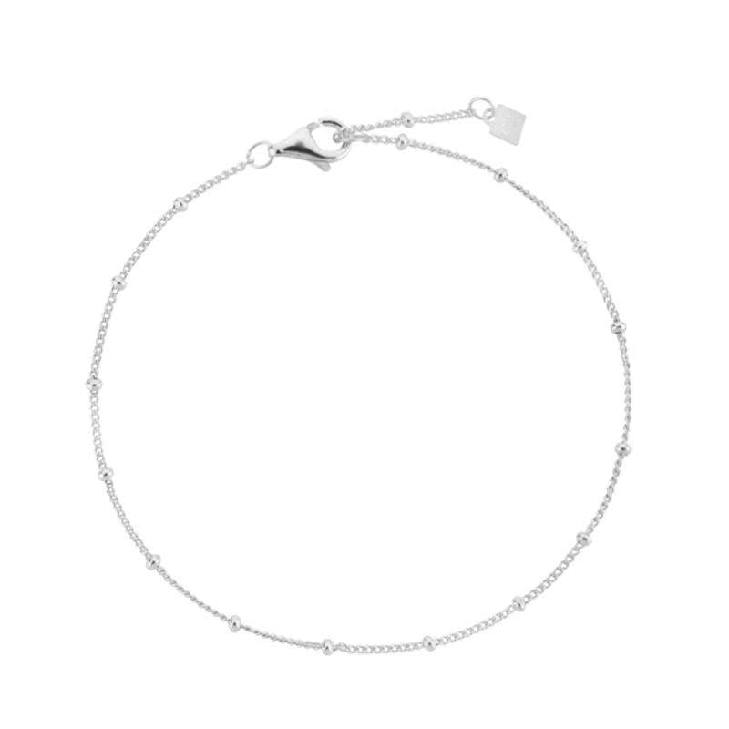 925 Silver Beads Chain Bracelet Bangle Jewelry Gift Wedding Charm