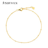 925 Silver Beads Chain Bracelet Bangle Jewelry Gift Wedding Charm