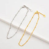 925 Silver Beads Chain Bracelet Bangle Jewelry Gift Wedding Charm