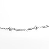 925 Silver Beads Chain Bracelet Bangle Jewelry Gift Wedding Charm