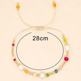 Colorful Crystal Freshwater Pearls Bead Bracelet Friendship Jewelry Adjustable
